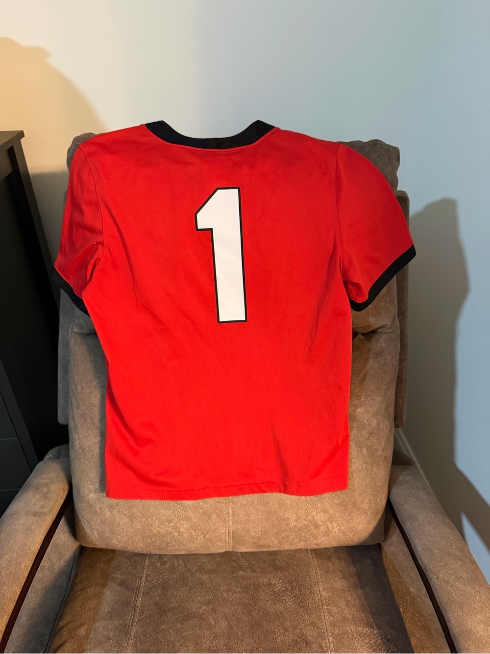 Nike Red Team Athletic Jersey Tee - Picture 4 of 4
